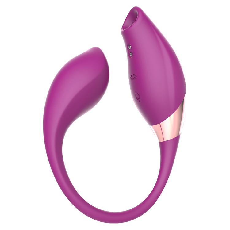 Vibrator siliconic pentru sugerea clitorisului